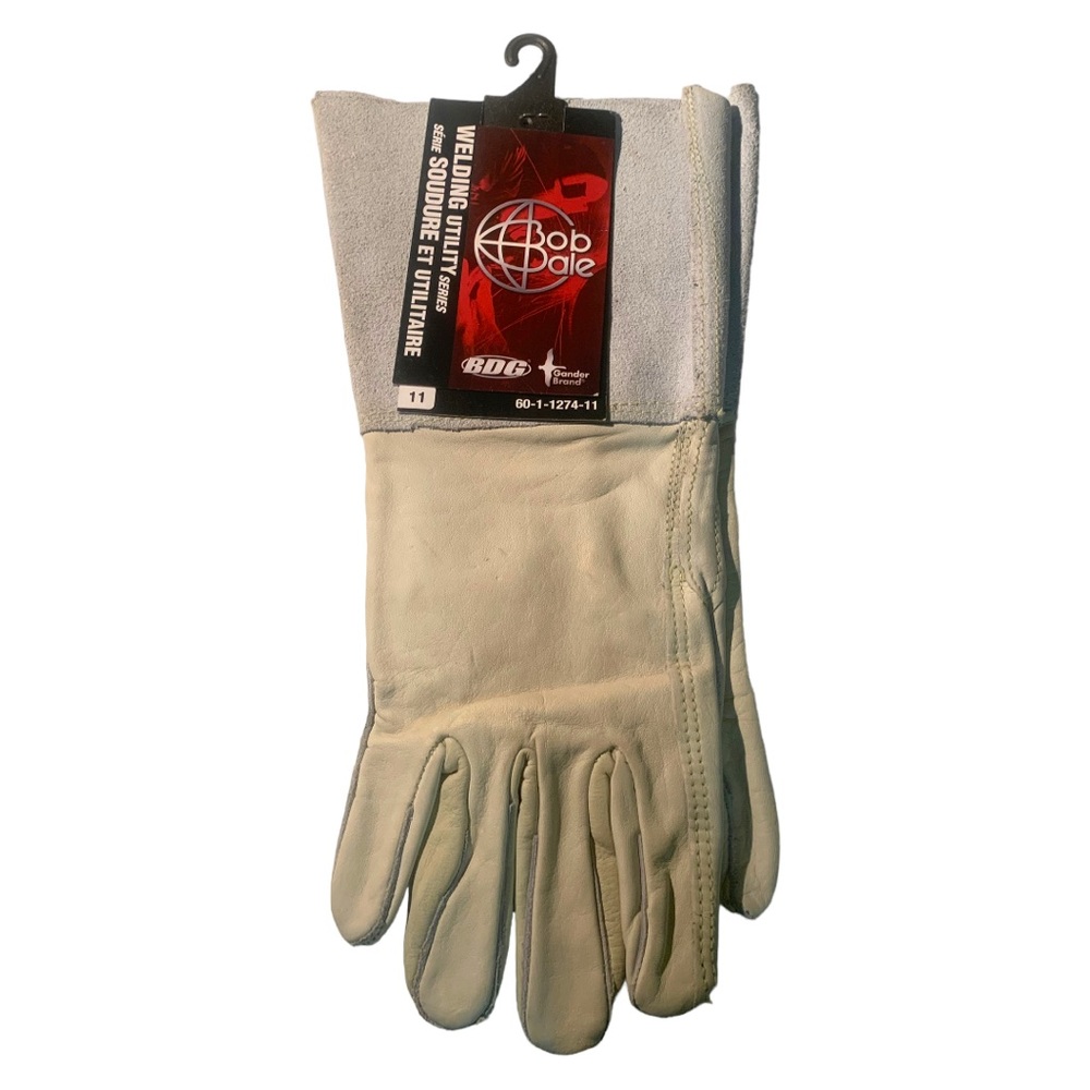 NWT Bob Dale Grain Leather Cowhide Welding Gloves Welted Fingers, Thumbstrap 11